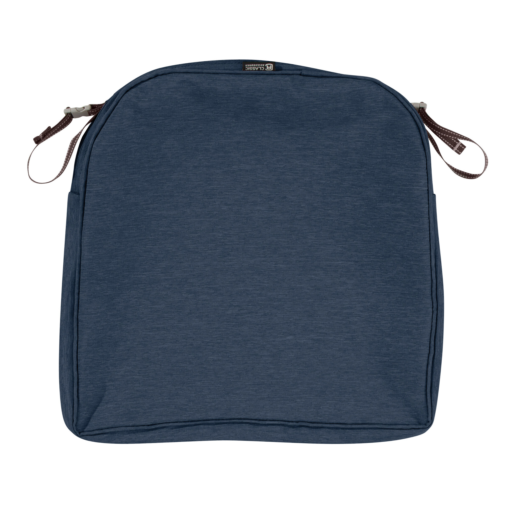 Classic Accessories Montlake Outdoor Weatherproof Dining Seat Cushion Cover — 18in. x 18in., Heather Indigo, Model# 60-135-015501-RT